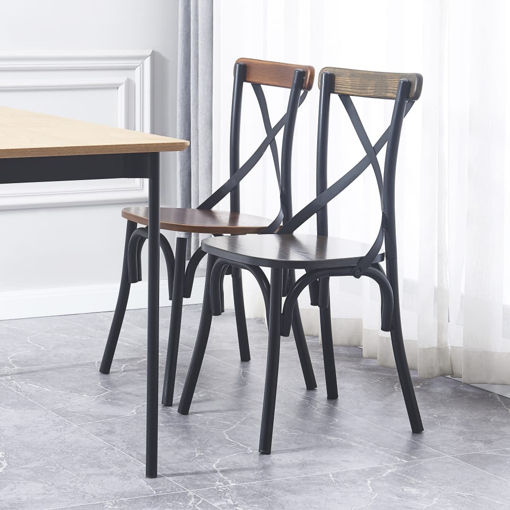 wohnli-moebel-suche-M22111076 Wohnli Möbelsuche - Esszimmerstühle (2er Set) aus Holz und Metall Grau