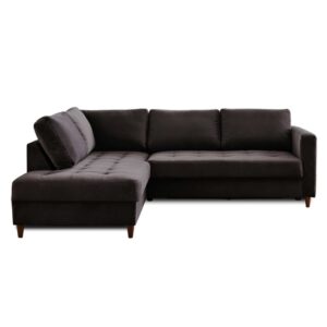 wohnli-moebel-suche-M22116747 Wohnli Möbelsuche - Anna - canapé d'angle gauche - 5 places - convertible - en velours