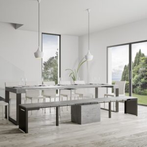 55x48x40cm Spanplatte Grau Itamoby Möbel Esszimmermöbel Sitzbank und Holzbank