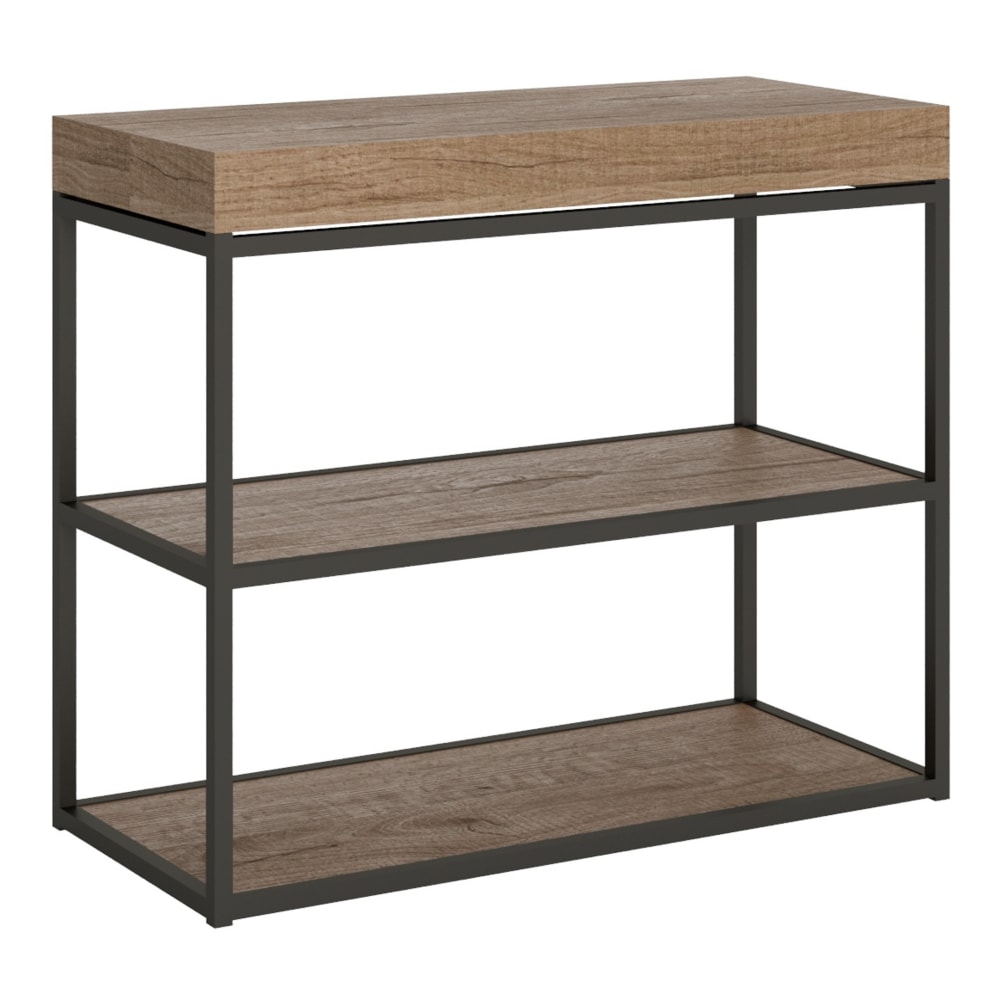 wohnli-moebel-suche-M22121190 Wohnli Möbelsuche - Ausziehbarer Konsolentisch 90x40/196cm in Holzoptik Eiche Natur