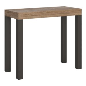 wohnli-moebel-suche-M22121225 Wohnli Möbelsuche - Ausziehbarer Konsolentisch 90x40/196cm in Holzoptik Eiche Natur