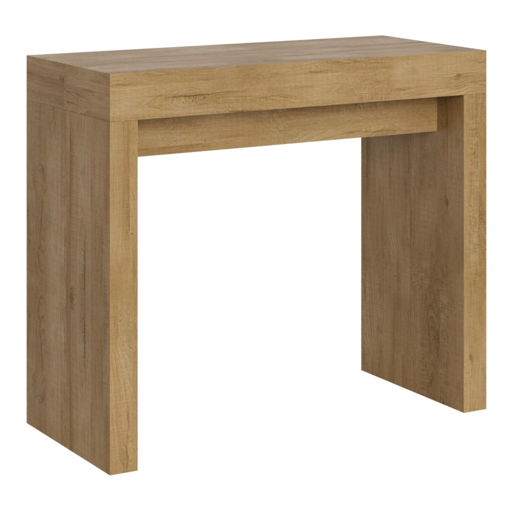 wohnli-moebel-suche-M22121230 Wohnli Möbelsuche - Ausziehbarer Konsolentisch 90x40/300cm in Holzoptik Eiche Natur