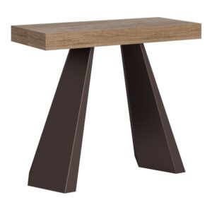 wohnli-moebel-suche-M22121253 Wohnli Möbelsuche - Ausziehbarer Konsolentisch 90x40/300cm in Holzoptik Eiche Natur