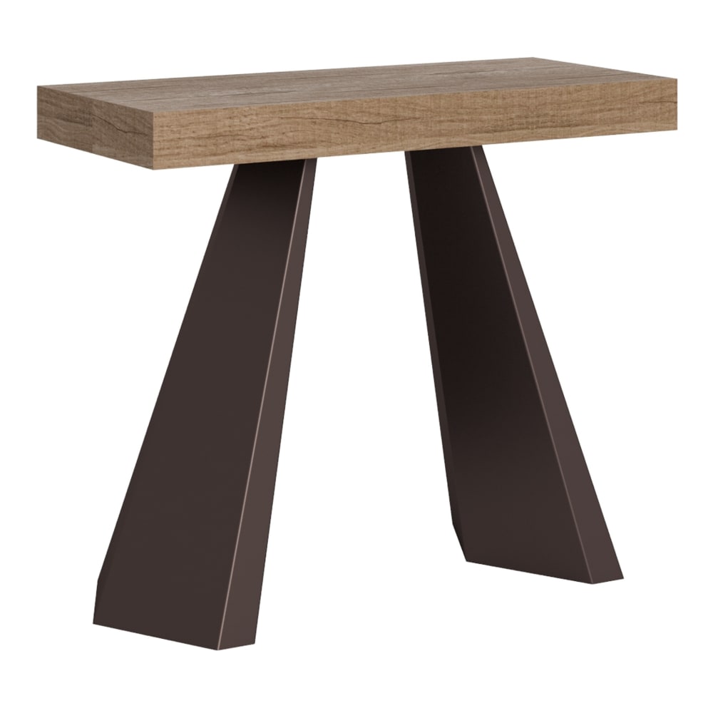 wohnli-moebel-suche-M22121271 Wohnli Möbelsuche - Ausziehbarer Konsolentisch 90x40/300cm in Holzoptik Eiche Natur