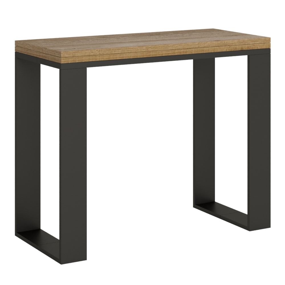 wohnli-moebel-suche-M22121275 Wohnli Möbelsuche - Klappbarer Konsolentisch 90x45/90cm in Holzoptik Eiche Natur
