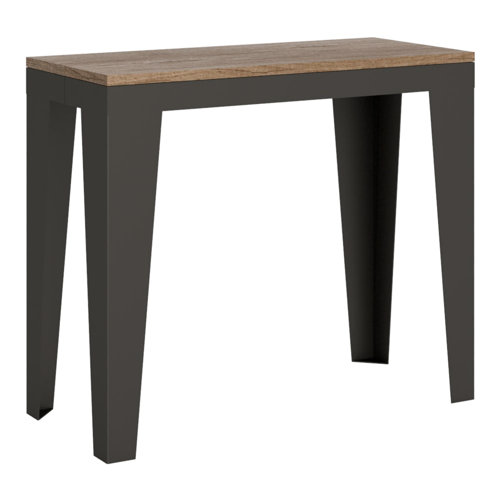 wohnli-moebel-suche-M22121282 Wohnli Möbelsuche - Ausziehbarer Konsolentisch 90x40/300cm in Holzoptik Eiche Natur