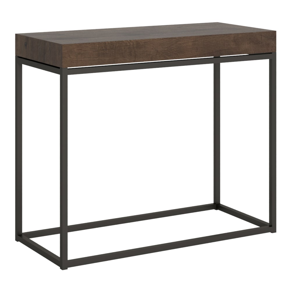 wohnli-moebel-suche-M22121297 Wohnli Möbelsuche - Ausziehbarer Konsolentisch 90x40/300cm in Holzoptik Nussbaum