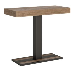wohnli-moebel-suche-M22121311 Wohnli Möbelsuche - Ausziehbarer Konsolentisch 90x40/300cm in Holzoptik Eiche Natur