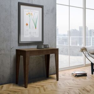 wohnli-moebel-suche-M22121937-1 Ausziehbarer Konsolentisch 90x42/302cm in Holzoptik Nussbaumbraun 90x77x42cm Spanplatte Braun Itamoby Möbel Wohnzimmermöbel Konsolentische