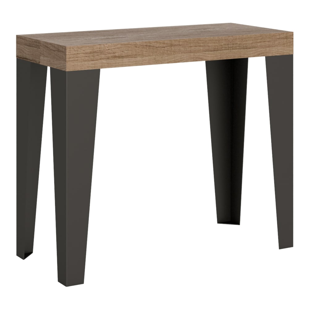 wohnli-moebel-suche-M22121966 Wohnli Möbelsuche - Ausziehbarer Konsolentisch 90x40/196cm in Holzoptik Eiche Natur