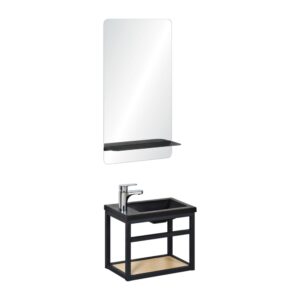 wohnli-moebel-suche-M22122995 Wohnli Möbelsuche - Waschbecken + Spiegel + Wasserhahn-Set