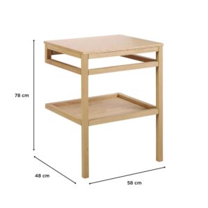 wohnli-moebel-suche-M22123000-1 Einzelwaschtischunterschrank aus Eiche 60x78x48cm Holz Braun Mob In Möbel Badezimmermöbel Waschbecken