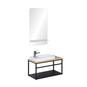 wohnli-moebel-suche-M22123040 Wohnli Möbelsuche - großes Waschbeckenset mit Wasserhahn und 60cm Spiegel