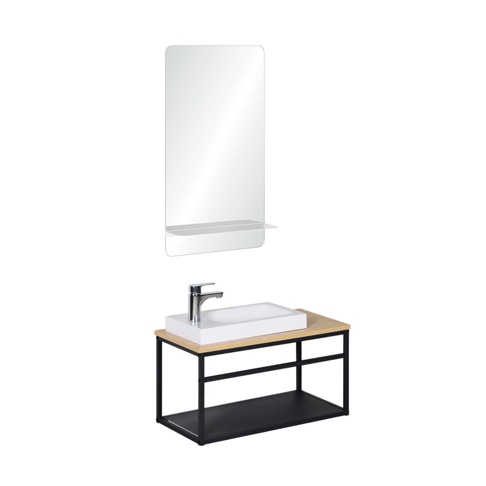 wohnli-moebel-suche-M22123040 Wohnli Möbelsuche - großes Waschbeckenset mit Wasserhahn und 60cm Spiegel