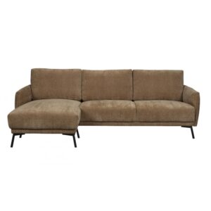 Wohnli Möbelsuche - Ecksofa links 3-Sitzer Stoff camelbraun