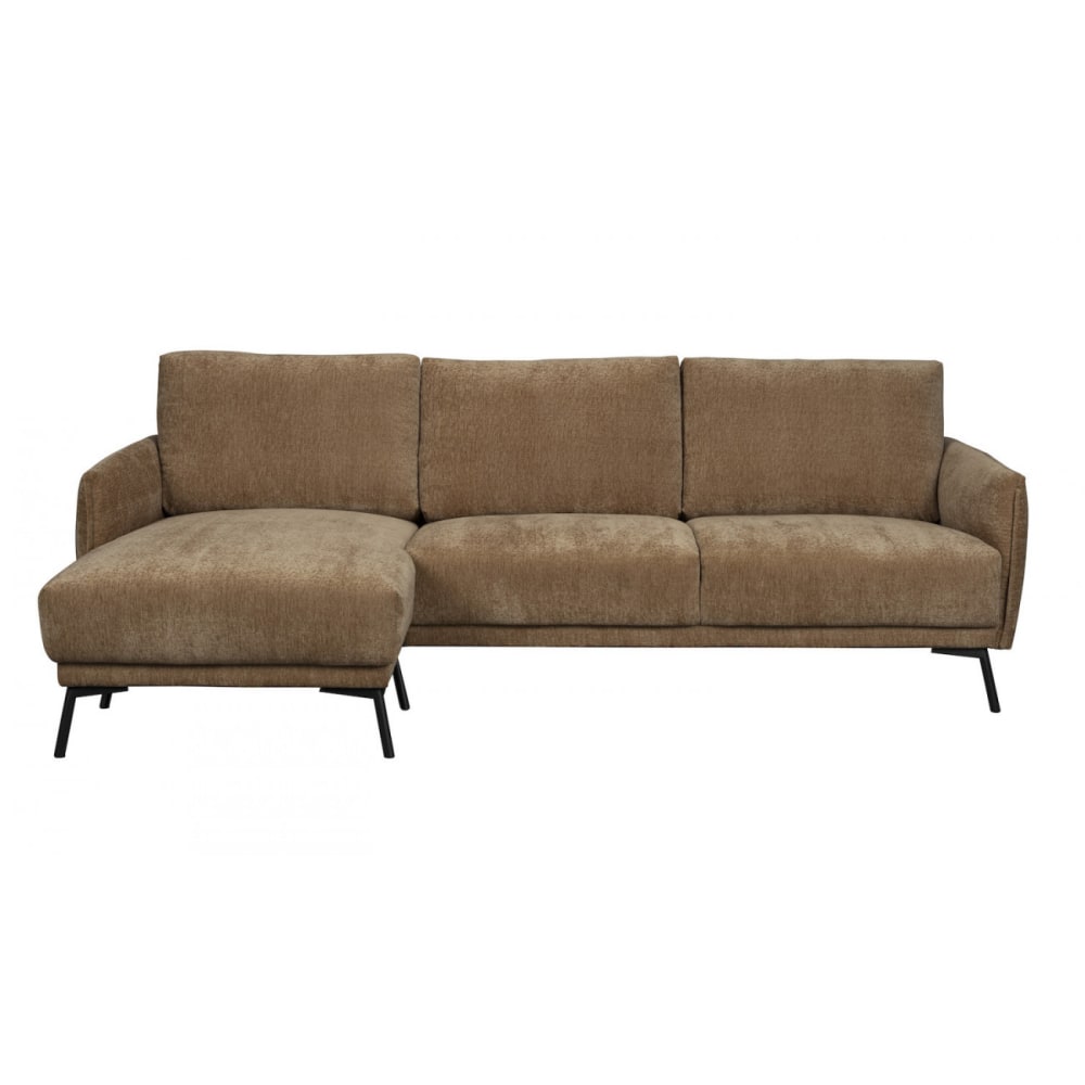 Wohnli Möbelsuche - Ecksofa links 3-Sitzer Stoff camelbraun