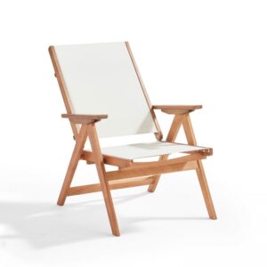 wohnli-moebel-suche-M22126478-1 Relaxsessel aus Eukalyptusholz und Fußstütze Weiß 76x102x65cm Holz Weiß Oviala Möbel Esszimmermöbel Stühle