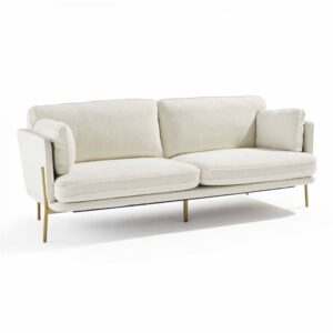 wohnli-moebel-suche-M22126562 Wohnli Möbelsuche - Sofa aus Schlingenstoff Weiß L 221 cm