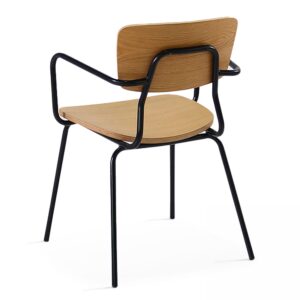 wohnli-moebel-suche-M22128734-1 2er-Set Stühle mit Armlehnen Braun 51x79x49cm Holz Braun Oviala Möbel Esszimmermöbel Stühle