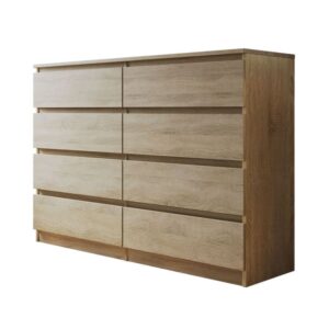 wohnli-moebel-suche-M22130467 Wohnli Möbelsuche - Celia - commode 8 tiroirs - effet bois - 139 cm - style contemporain