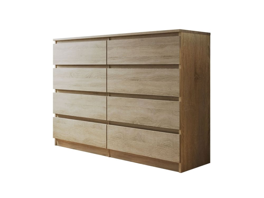 wohnli-moebel-suche-M22130467 Wohnli Möbelsuche - Celia - commode 8 tiroirs - effet bois - 139 cm - style contemporain