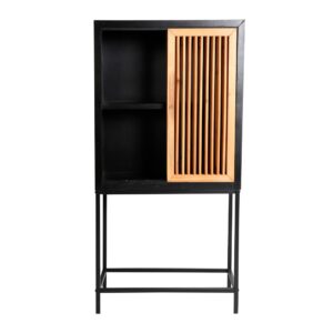 Heller Holz-Kleiderschrank - 70x35x140 cm 70x140x35cm Spanplatte Braun Kodu Möbel Schlafzimmermöbel Schränke