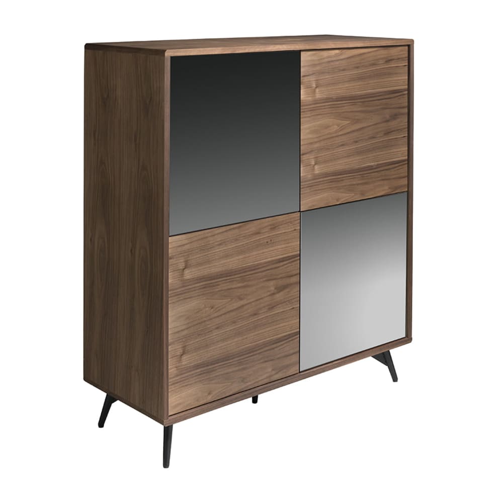 Wohnli Möbelsuche - Sideboard aus Walnussholz und Glas