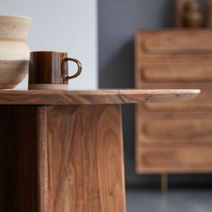 91x76x91cm Holz Braun Tikamoon Möbel Esszimmermöbel Esstische