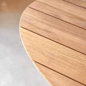 Ovaler Tisch aus Teak massiv 6 Pers. 165x76x86cm Holz Braun Tikamoon Möbel Esszimmermöbel Esstische