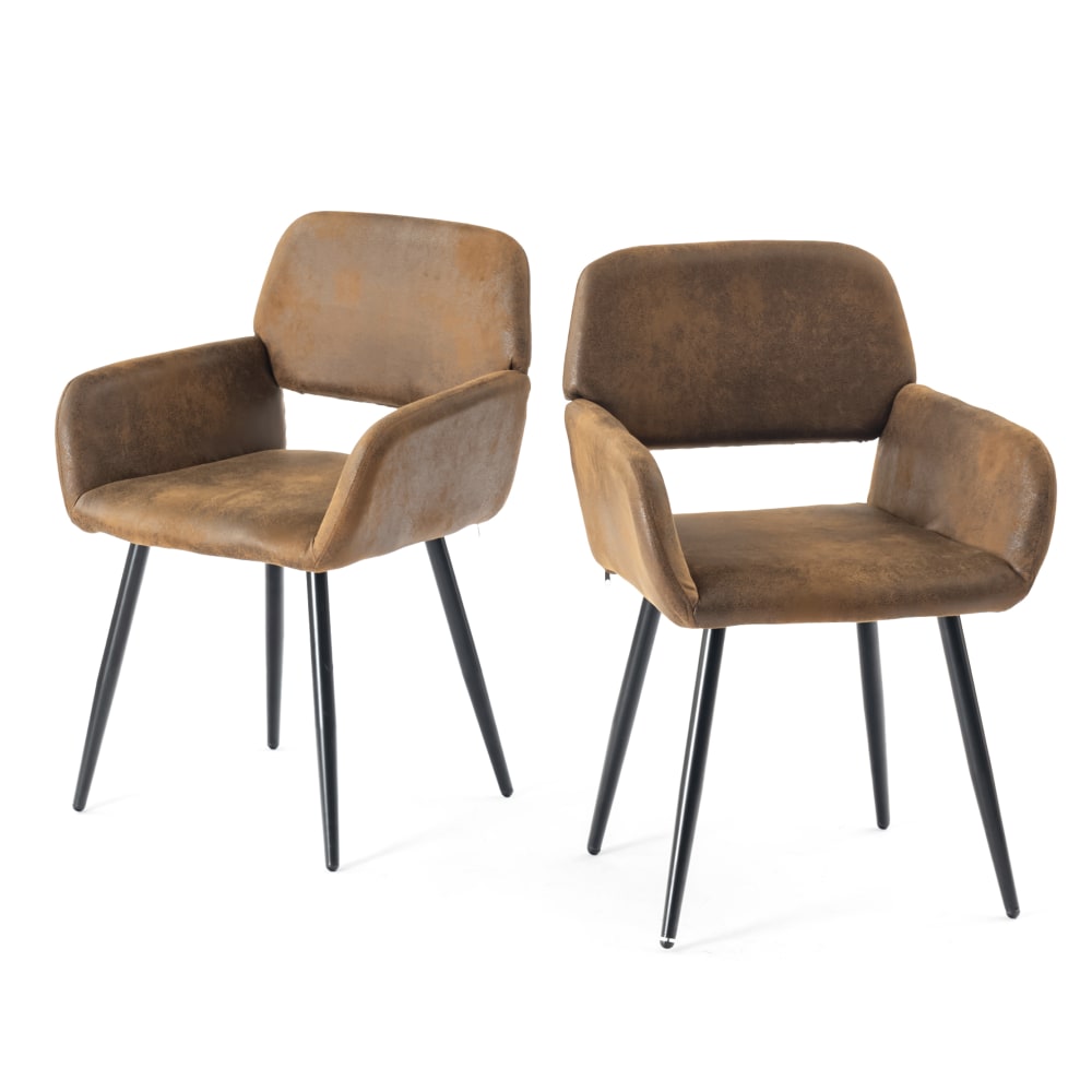 wohnli-moebel-suche-M22146190 Wohnli Möbelsuche - Set mit 2 Industriellen Stoffstühlen