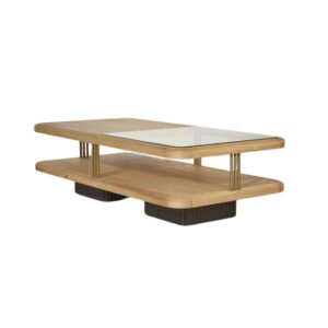 wohnli-moebel-suche-M22156430 Wohnli Möbelsuche - Rechteckiger Couchtisch aus Eiche und Glas Beige