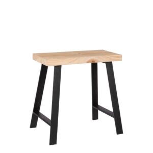 wohnli-moebel-suche-M22156864-1 Hocker Plano Hellbraun Eisen H46xB32xL46cm 46x46x32cm Stahl Braun Mica Decorations Möbel Wohnzimmermöbel Hocker