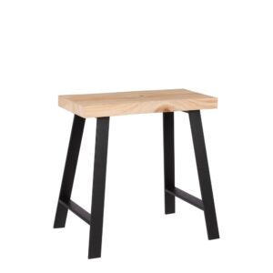 wohnli-moebel-suche-M22156864 Wohnli Möbelsuche - Hocker Plano Hellbraun Eisen H46xB32xL46cm