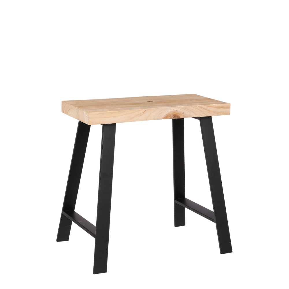 wohnli-moebel-suche-M22156864 Wohnli Möbelsuche - Hocker Plano Hellbraun Eisen H46xB32xL46cm