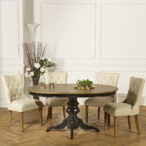 wohnli-moebel-suche-M22157252-1 Set aus 2 Stühlen aus Holz und Leinen Beige 55x95x65cm Holz Beige Robin des Bois Möbel Esszimmermöbel Stühle