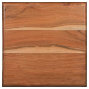 Beistelltisch 50x40x50 cm schwarz/natürlich aus Akazienholz und Metall 50x50x40cm Holz Braun WOMO-DESIGN Möbel Wohnzimmermöbel Beistelltische