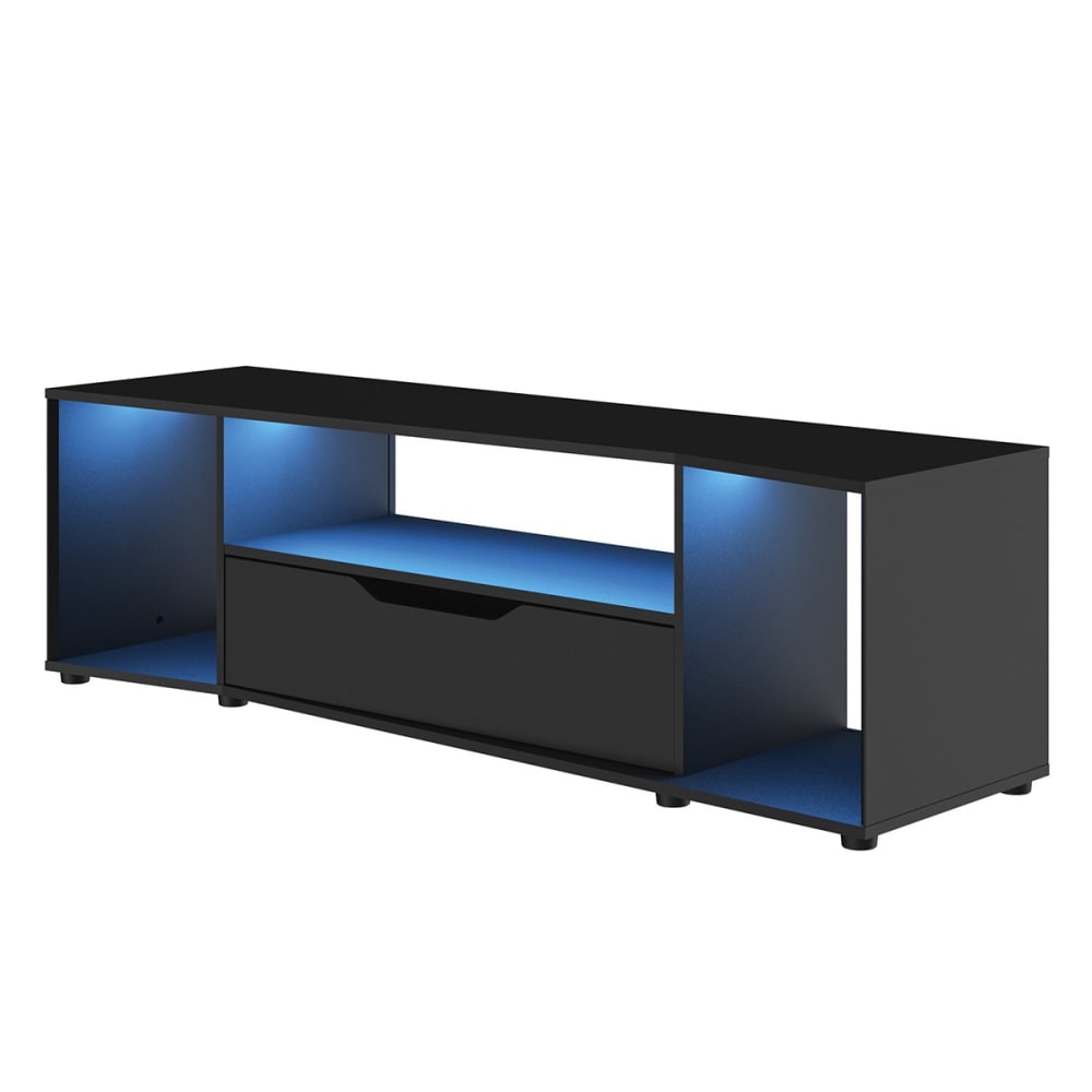 Wohnli Möbelsuche - TV-Gamer-Hack-Möbel - L163 x H48 x P45 cm - Schwarz