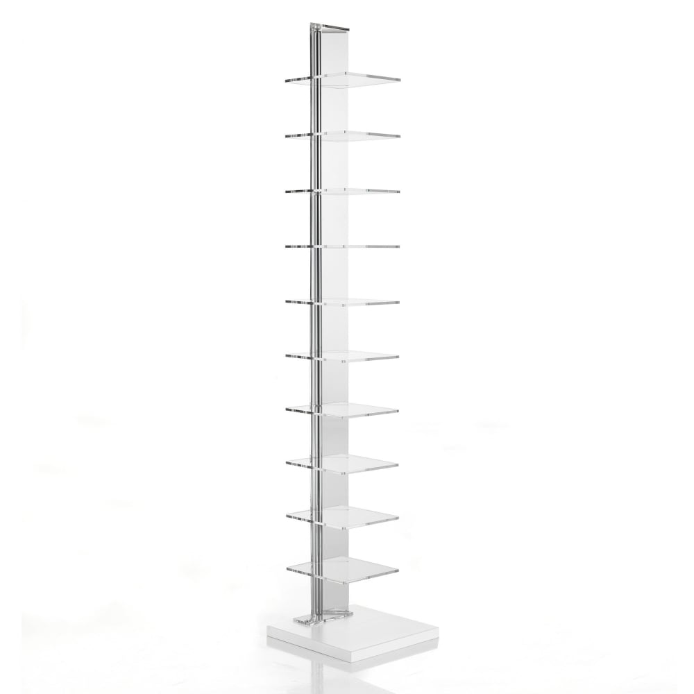 wohnli-moebel-suche-M22164159 Wohnli Möbelsuche - Bücherregal mit 10 Ablagen aus transparentem Acrylglas