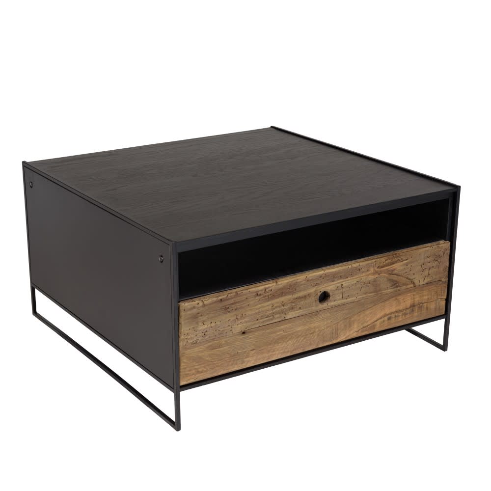 Wohnli Möbelsuche - Couchtisch aus recycelter Kiefer 80 x 80