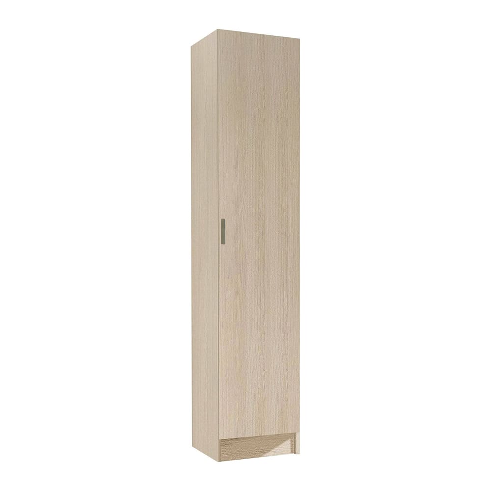 Wohnli Möbelsuche - Mehrzweckschrank 1 Tür mit Eichenholzeffekt 37x37h180 cm