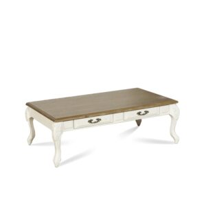 Wohnli Möbelsuche - Weißer Shabby-Chic-Couchtisch Weiß