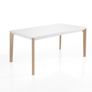 wohnli-moebel-suche-M22171058 Wohnli Möbelsuche - Ausziehtisch MDF mattweiße Eiche 75x90x160-240 cm