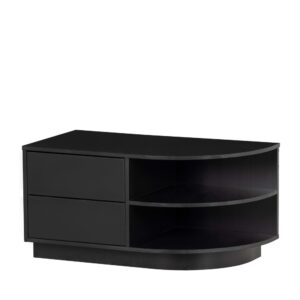 Wohnli Möbelsuche - Rundes TV-Möbel aus Holz rechts