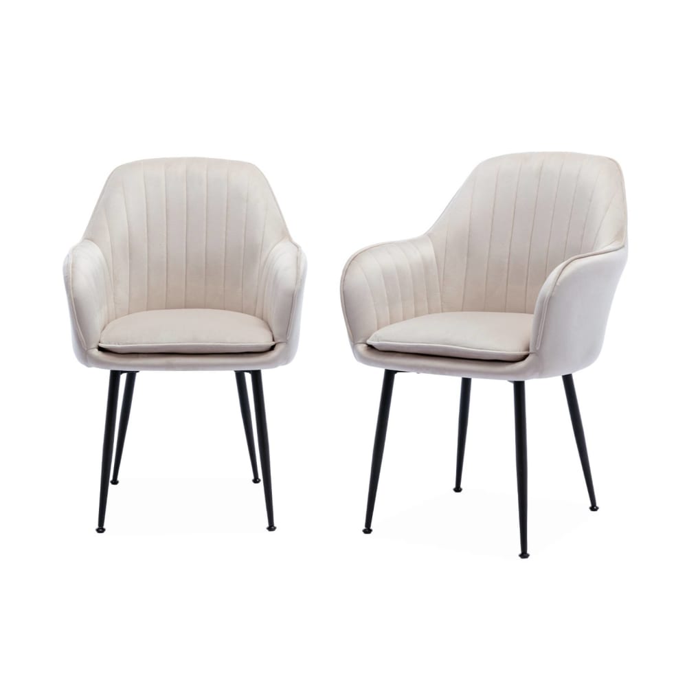 wohnli-moebel-suche-M22175565 Wohnli Möbelsuche - 2er Set Samt-Sessel mit Metalbeinen antikweiß