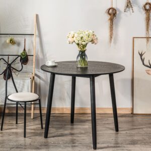 Esstisch aus Holz (4-6 Personen) Schwarz 90x75x90cm Holz Schwarz Nordlys Möbel Esszimmermöbel Esstische