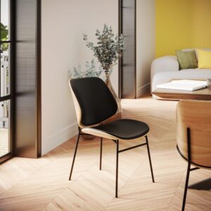 wohnli-moebel-suche-M22179982-1 schwarzem PU und schwarzen Metallbeinen
