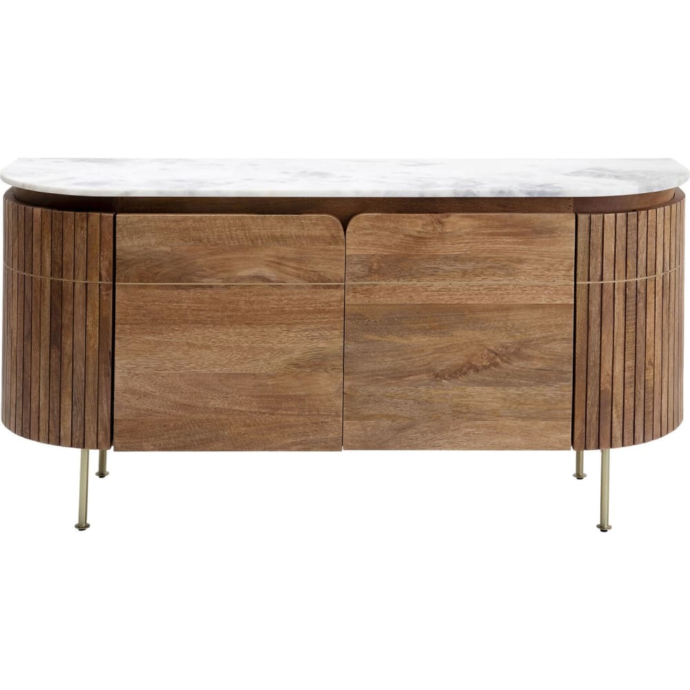 wohnli-moebel-suche-M23002001 Wohnli Möbelsuche - Sideboard mit 4 Türen aus Mango-Massivholz und Marmor