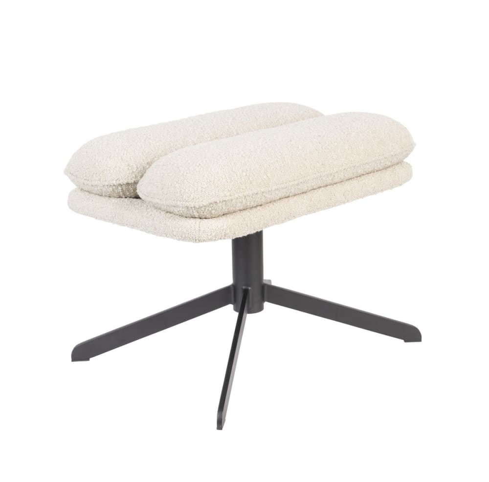 Wohnli Möbelsuche - Fußstütze aus Bouclé-Stoff