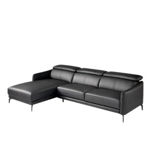 wohnli-moebel-suche-M23002924 Wohnli Möbelsuche - Chaiselongue-Sofa schwarzem Rindsleder