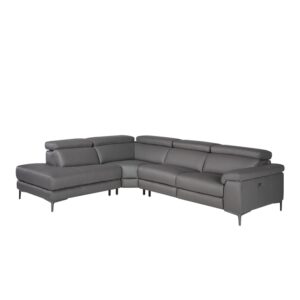 wohnli-moebel-suche-M23004425 Wohnli Möbelsuche - Ecksofa gepolstert in grauem Leder